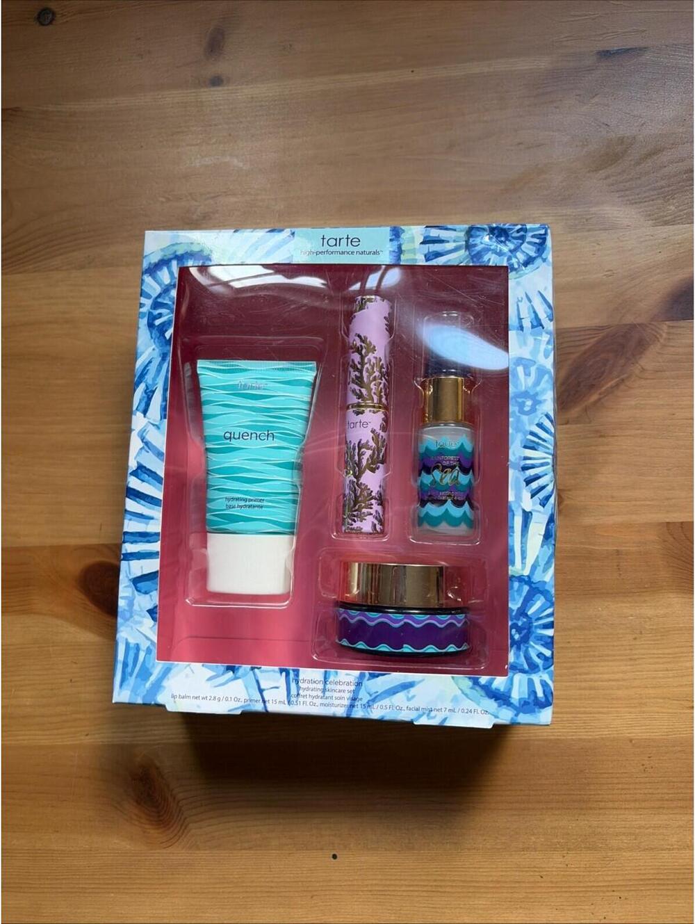 Tarte Rainforest of the Sea Hydration Celebration Skincare Set Quench Primer NEW